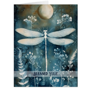 Create Your Own Dragonfly Moon Winter Solstice Cards