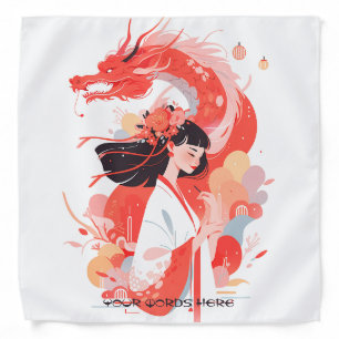Create Your Own Dreamy Chinese Dragon Maiden Bandana