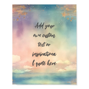 Create Your Own Dreamy Ocean Motivational Quote Poster