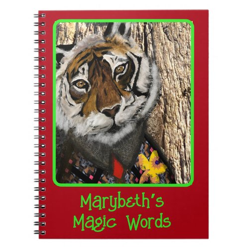Create Your Own  Dressed up Tiger Magic Notebook