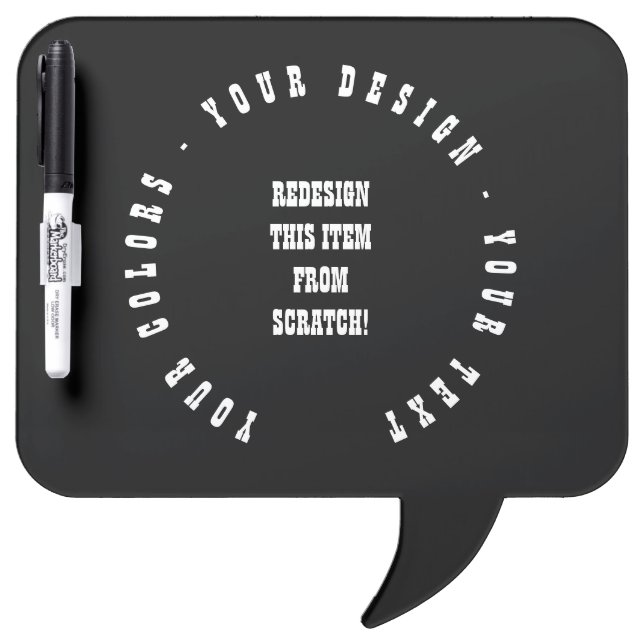 Create Your Own Dry Erase Board (Front)