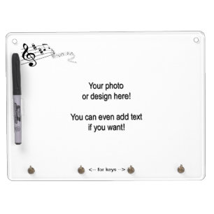 Create your own Dry Eraser Board with Key Hooks