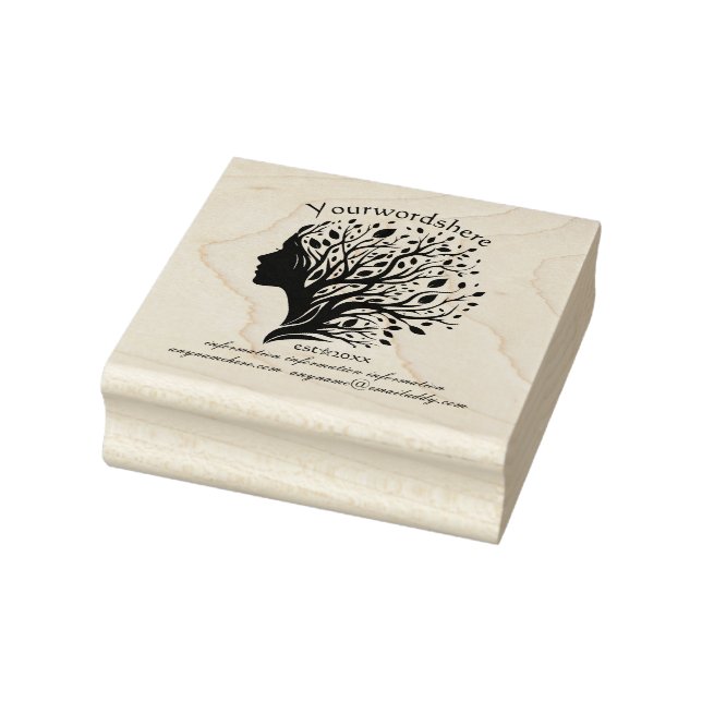 Create Your Own Dryad Tree Nymph Fairy Profile Rubber Stamp (Stamp)