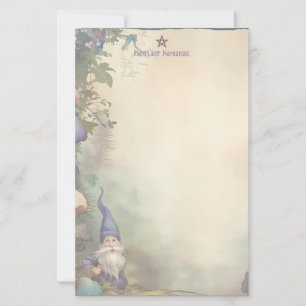 Create Your Own Dwarf Mushroom Garden Stationery