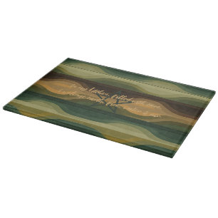Create Your Own Earth Tone Bead Like Stripes Cutting Board