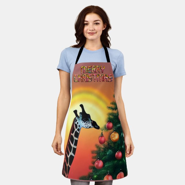 Create Your Own Edgy First Christmas Out of Africa Apron (Worn)