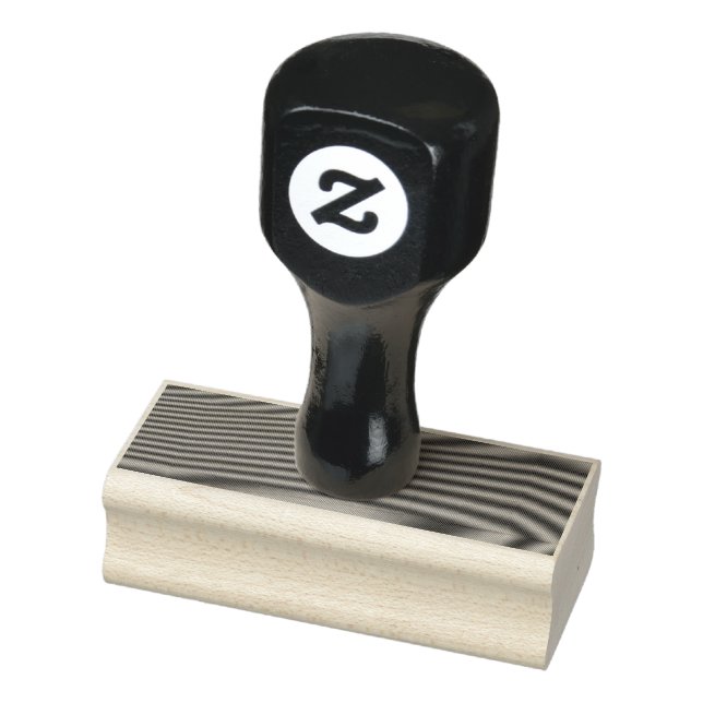 Create Your Own editable dark gray Rubber Stamp (Stamp)