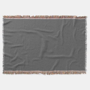 Create Your Own editable dark gray Throw Blanket