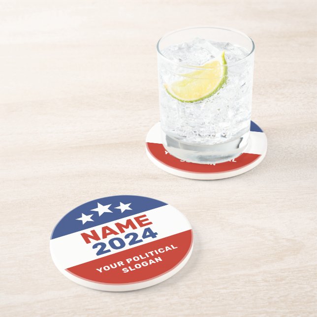 Create Your Own Election Campaign Gear Coasters (Side)