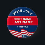 Create Your Own Election Campaign Red Blue Button<br><div class="desc">Create Your Own Election Campaign Red and Blue Button</div>