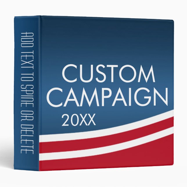 Create Your Own Election Design 3 Ring Binder (Front/Spine)