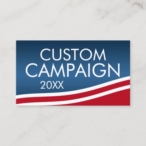 Customizable Create Your Own Election Design Business Cards