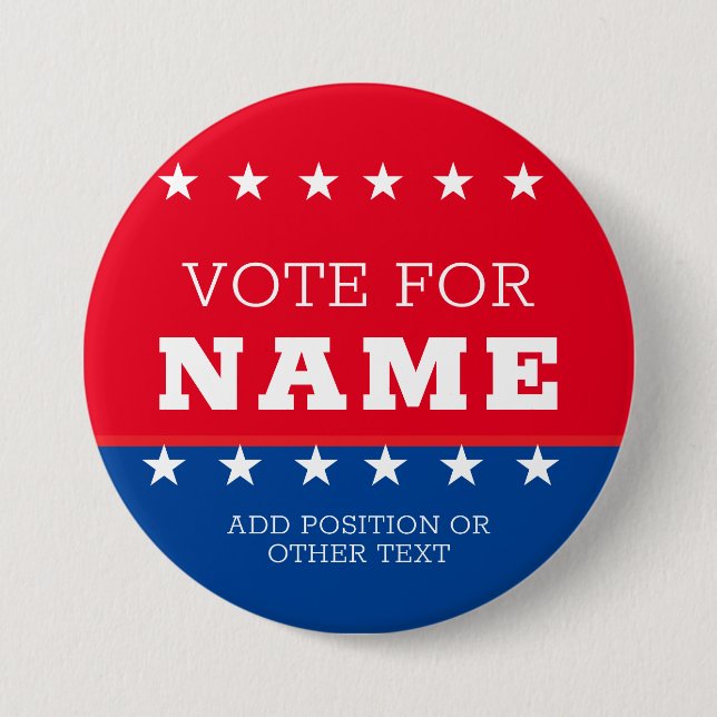 Create Your Own Election Design Campaign Button (Front)