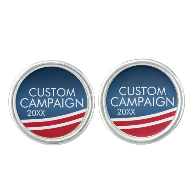 Create Your Own Election Design Cufflinks (Front)
