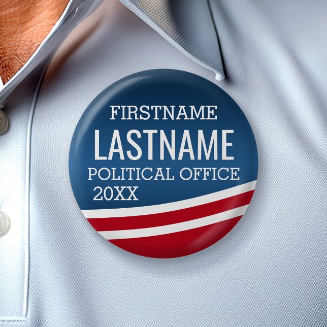 Create Your Own Election Design - Modern Design Button (Campaign Button)
