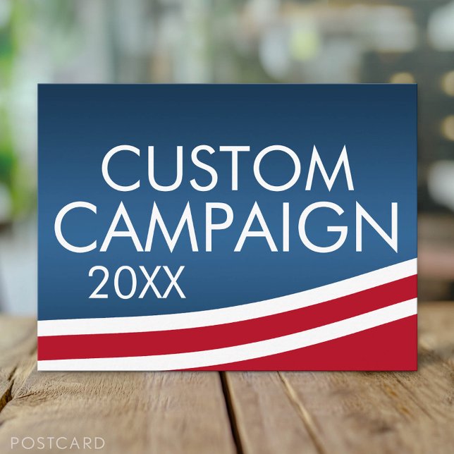 Create Your Own Election Design Postcard (Custom Campaign Postcard)