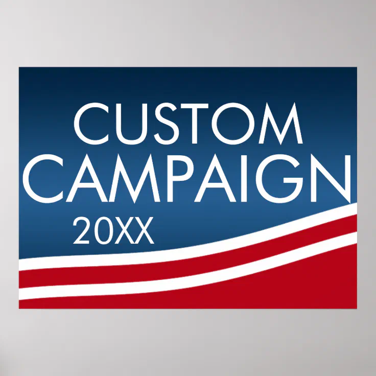 Create Your Own Election Design Poster | Zazzle