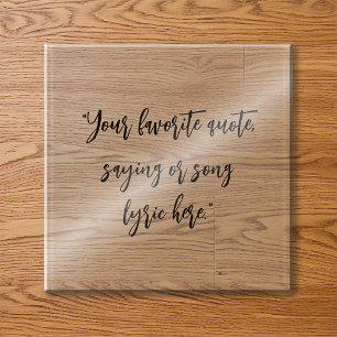 Create Your Own Elegant Calligraphy Quote Paperweight