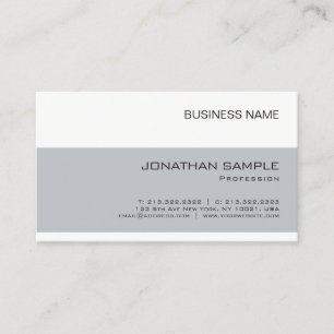 Create Your Own Elegant Company Simple Plain Business Card