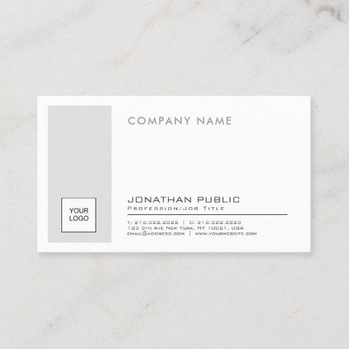 Create Your Own Elegant Corporate Logo Plain Business Card