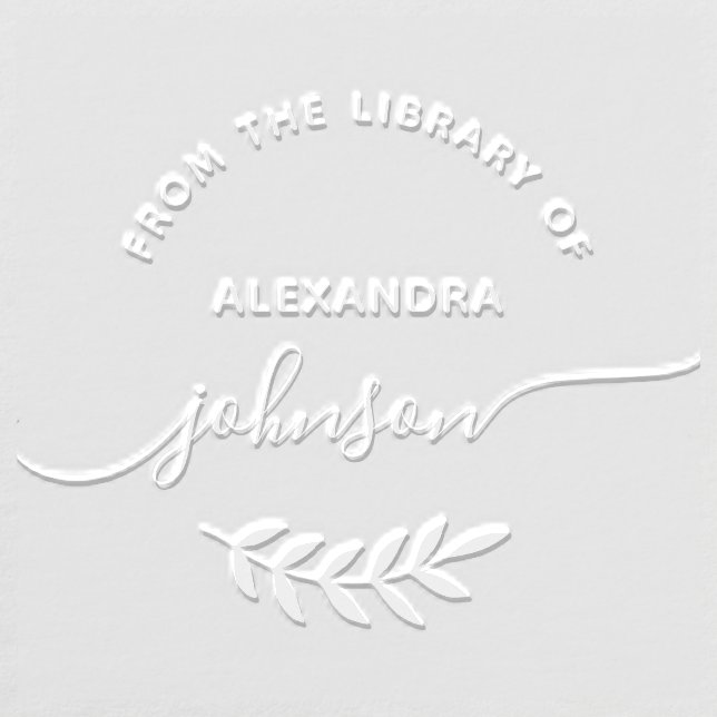 Create Your Own Elegant Custom Name Library  Embosser (Design)