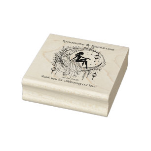 Create Your Own Elegant Fairy Handfasting Floral Rubber Stamp