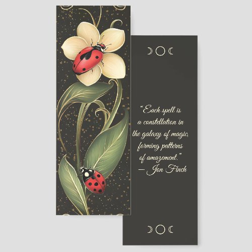 Create Your Own Elegant Frangipani Flower Ladybugs Bookmarks