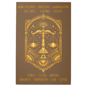 Create Your Own Elegant Gold Art Deco Libra