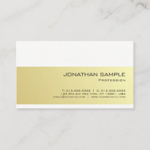 Create Your Own Elegant Gold Look Modern Sleek Business Card