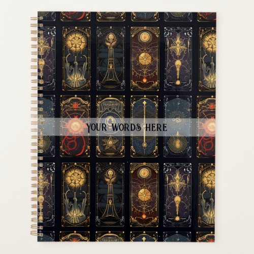 Create Your Own Elegant Gold Multicolored Tarot Planner