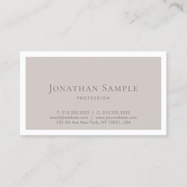 Create Your Own Elegant Graphic Design Modern Business Card (Front)