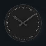 Create Your Own elegant Hebrew Clock, Personalized Round Clock<br><div class="desc">Wall Clock (HEBREW Numerals): Create Your Own - personalized professional branded item with custom logo / photo and easy further adjustments by adding text,  background colours or more images. Simple way to personalize your business,  create cool gifts for your family & friends for every occasion.</div>