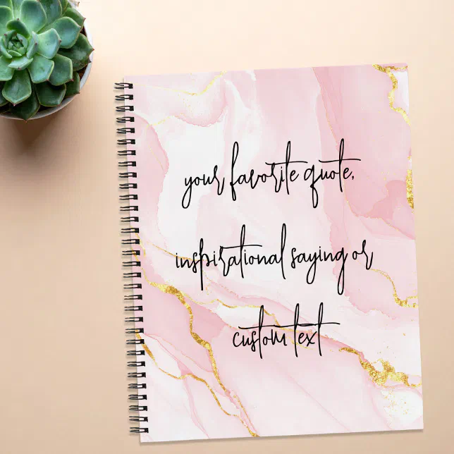 Quote Notebook Design Create Your Own Elegant Modern Custom Quote Notebook | Zazzle
