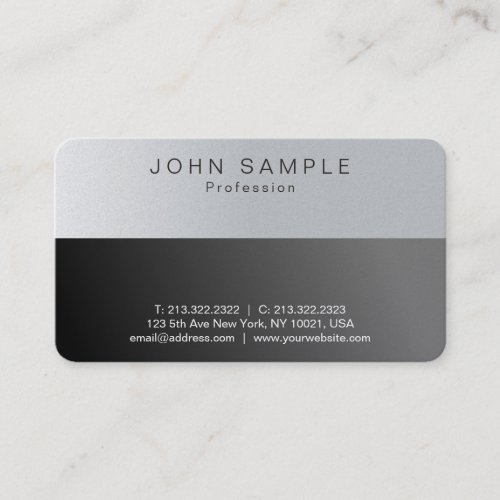 Create Your Own Elegant Modern Pearl Finish Luxury Business Card