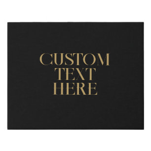 Create Your Own Elegant Modern Quote Faux Canvas Print