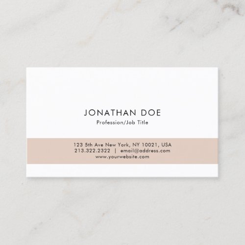 Create Your Own Elegant Modern Simple Template Business Card