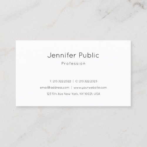 Create Your Own Elegant Modern Sleek Template Easy Business Card