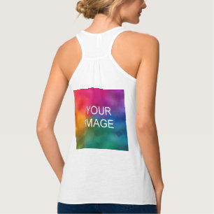 Create Your Own Elegant Modern White Template Tank Top