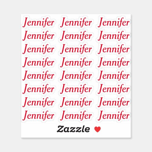 Create Your Own Elegant Personalized Name  Sticker