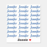Stylish Name Sticker, Zazzle