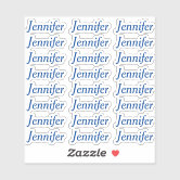 Stylish Name Sticker, Zazzle