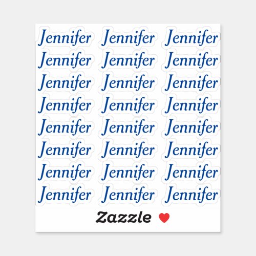 Create Your Own Elegant Personalized Name Sticker