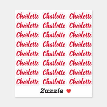 Create Your Own Elegant Personalized Script Name S Sticker by HasCreations at Zazzle