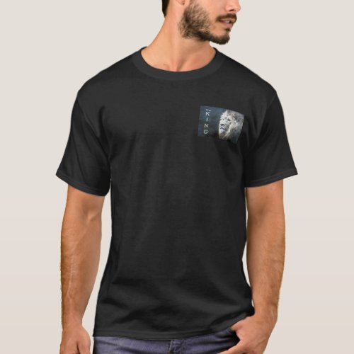 Create Your Own Elegant Pop Art Lion Head Template T_Shirt