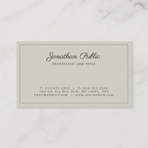 Create Your Own Elegant Professional Modern Business Card