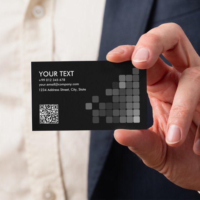 Create Your Own Elegant Professional QR Code Busin Business Card (Create Your Own Elegant Professional QR Code Busin Business Card)