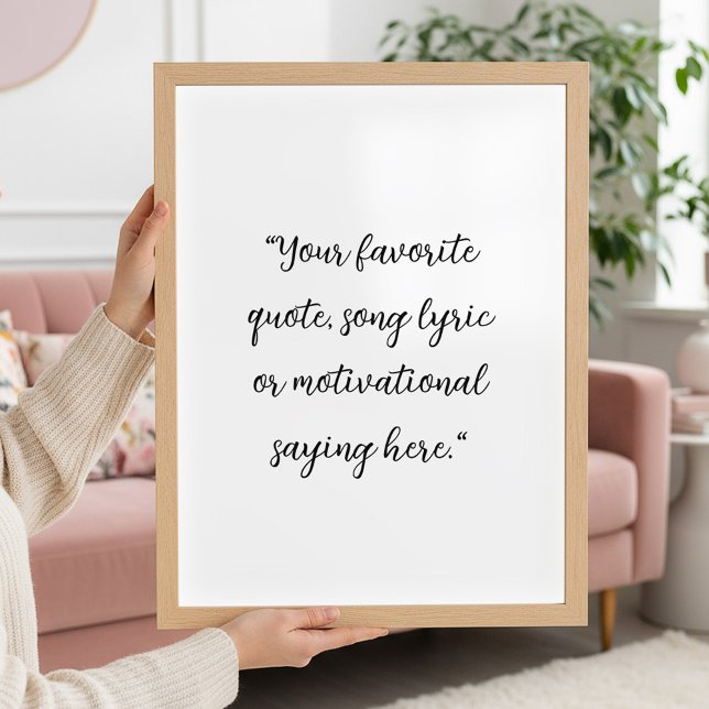 Create Your Own Elegant Script Custom Quote Poster (Creator Uploaded)