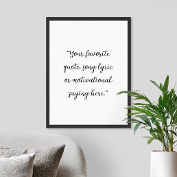 Create Your Own Elegant Script Custom Quote Poster