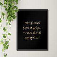 Create Your Own Elegant Script Custom Quote Poster