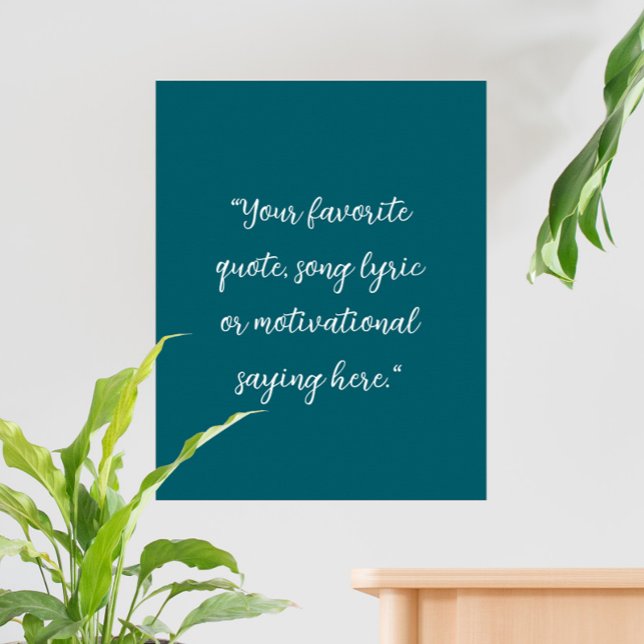 Create Your Own Elegant Script Custom Quote Poster (Creator Uploaded)